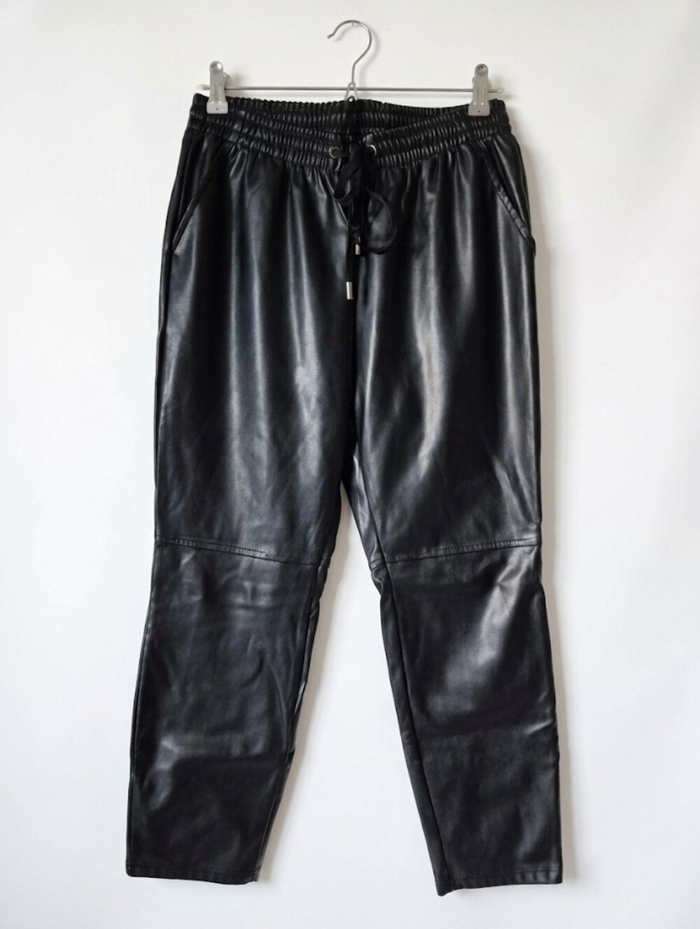 Laundry by Shelli Segal Faux Leather Joggers Black Size M